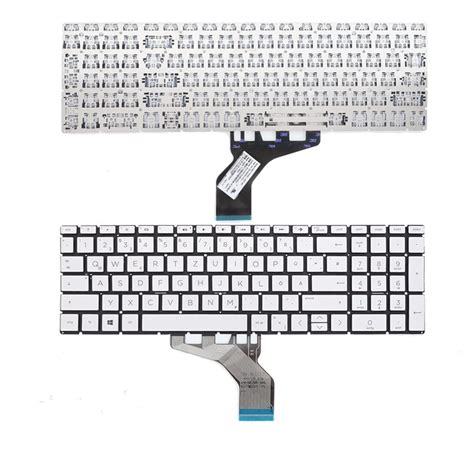 Sanj8 Silver Colour USB Keyboard for HP 250 G7 HP 255 G7 /HP 256 G7/ HP ...