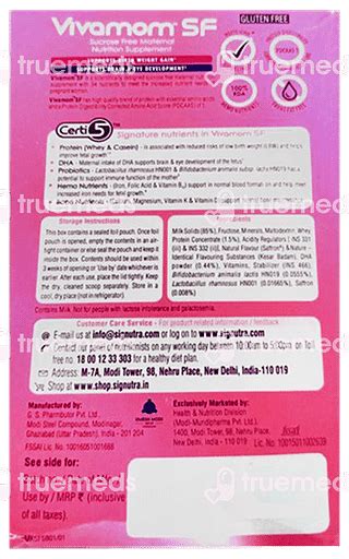 Vivamom Sf Kesar Badam Powder 400 Gm - Uses, Side Effects, Dosage ...