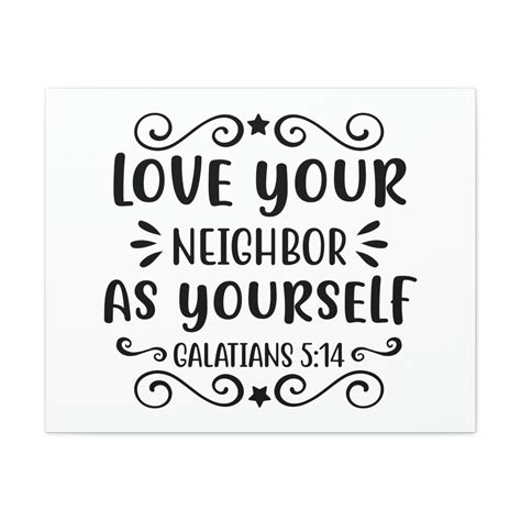 Scripture Walls Love Your Neighbor As Yourself Galatians 5:14 Star ...