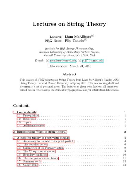 String Theory Lecture 2 的图像结果