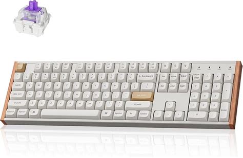 Amazon.com: Keychron K10 HE Hall Effect Keyboard Wireless, Magnetic Switch Hot Swappable, Adjustable Actuation Rapid Trigger Mode with Aluminum   Wood Frame, Full-Size Custom RGB for Mac Windows Linux - Black : Video Games