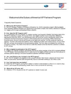 Image result for Subaru VIP Partners Program