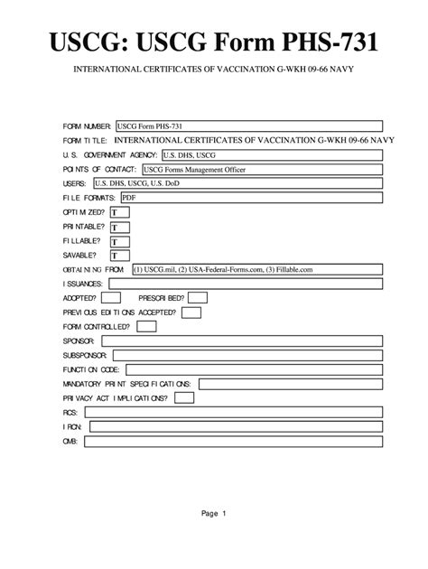 Phs 731 - Fill Online, Printable, Fillable, Blank | pdfFiller