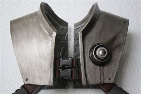 Foam armour heatgunned into shape, glued with contact adhesive, gaps ...