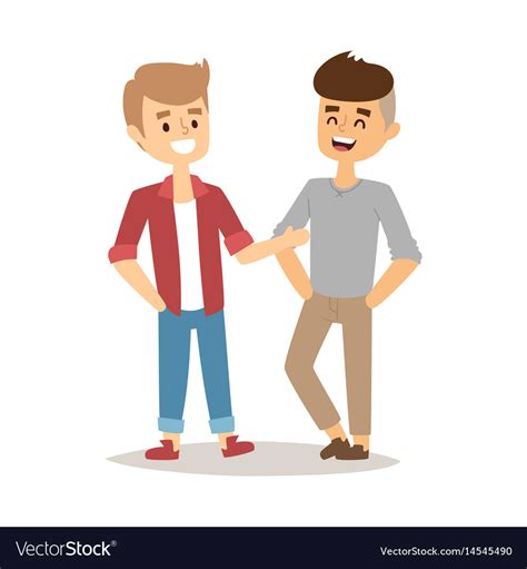Adorable Gay Cartoon Character Stock Vector - Illustration of person ...