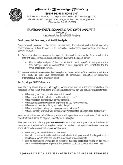 Image result for Environmental Scanning Using SWOT