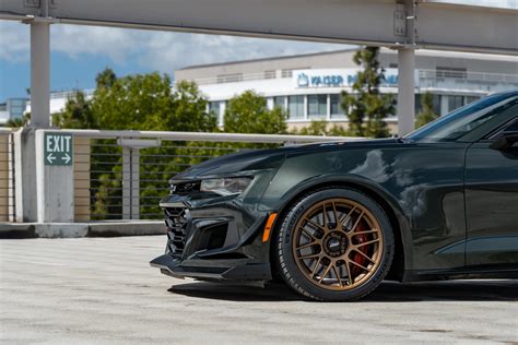 Chevrolet 6th Gen Camaro ZL1 1LE with 19" ARC-8 Wheels in Satin Bronze