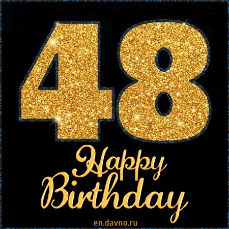 Happy 48th Birthday GIF — Download on Funimada.com