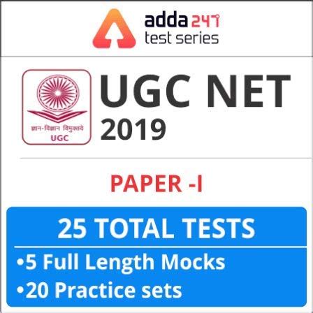 Adda247 UGC NET Paper - I 2019 Online Test series (Email Delivery in 2 ...
