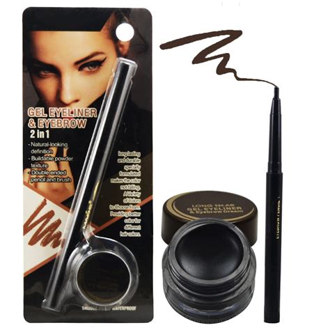 Buy Adbeni 2in1 Professional Gel Eye liner Black Online at Low Prices ...