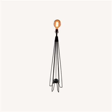 World Market Floor Standing Cast Iron Lamp - AptDeco
