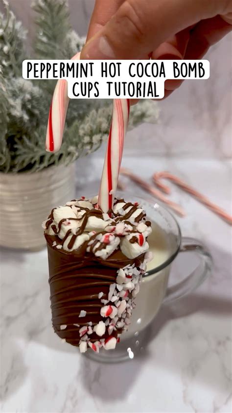 Peppermint hot cocoa bomb cups tutorial – Artofit