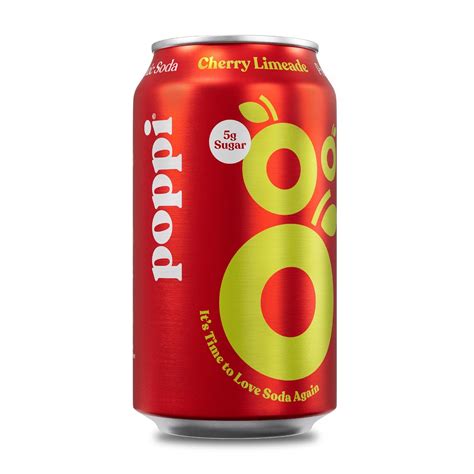 Buy Poppi Cherry Limeade Prebiotic Soda - 12oz at Ubuy South Africa