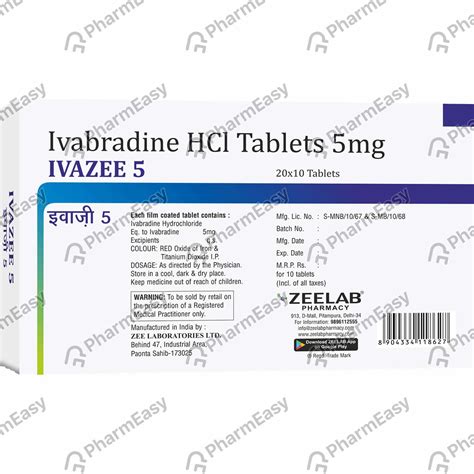 Buy Ivazee 5 MG Tablet (10) Online at Flat 15% OFF | PharmEasy