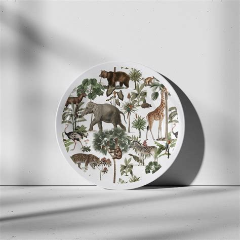 Jungle Safari: Buy Premium Quality Decorative Art Plates Online ...