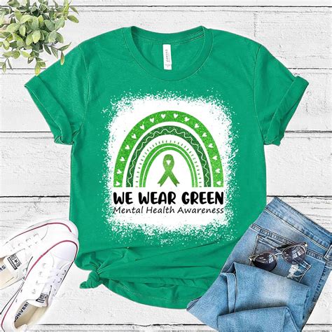 In May We Wear Green Mental Health Awareness Shirts, Anxiety Mental ...