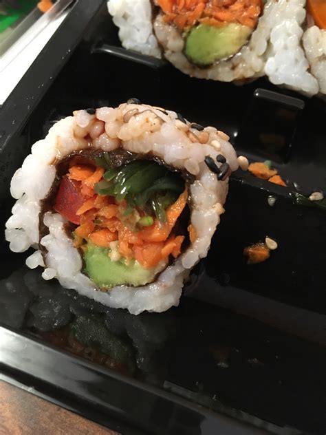 Anyone know what the green stuff is inside of my veggie roll? (Kinda ...