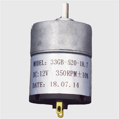 33GB-520 DC Motor, 12V / 350rpm High Speed, metal gear motor for RC sm ...
