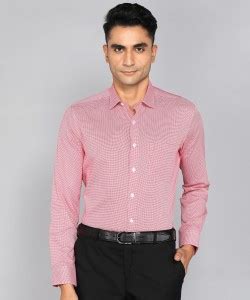 LOUIS PHILIPPE Men Self Design Formal Red Shirt - Buy LOUIS PHILIPPE ...
