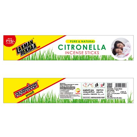 Citronella Natural Incense Sticks | Fragrance Agarbatti - Midas Hygiene ...