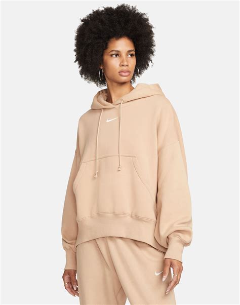 Nike Womens Fleece Hoodie - Brown | Life Style Sports UK