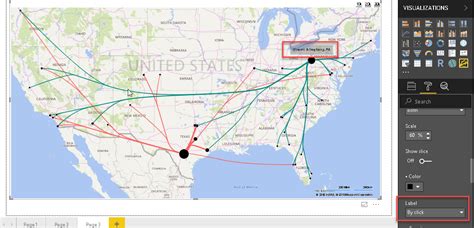 Power BI Flow Map 的图像结果