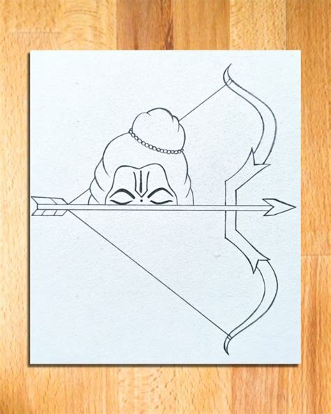 Lord ram easy drawing for beginners lord ram drawing with dhanush baan – Artofit