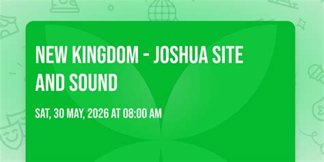 New Kingdom - Joshua Site and Sound, 300 Hartman Bridge Rd, Strasburg ...