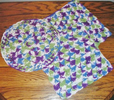 Crocheted Cotton Washcloth Gift Set