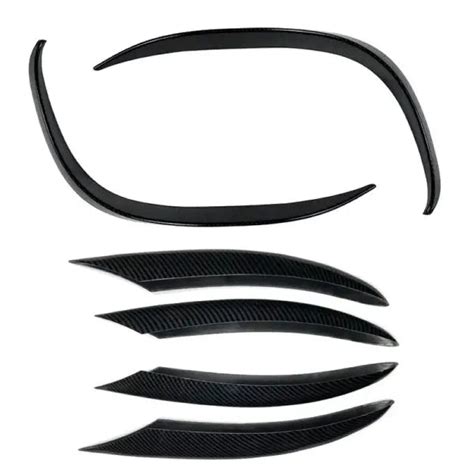C Class W205 Lci 2019-2022 Amg C43 C63 Front Bumper Lip Splitter Skirts ...