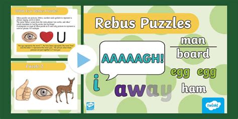 Rebus Puzzle PowerPoint | Interpreting Messages and Codes