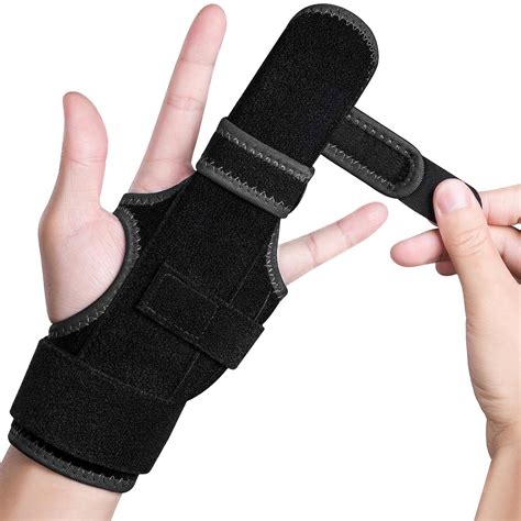 TISMOD Trigger Finger Splint Brace Support Middle, Index, Ring Finger,Metacarpals & Knuckles ...