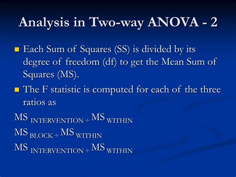 Image result for Two-Way Variance Formula