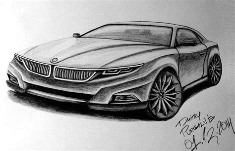 BMW Drawing, Pencil, Sketch, Colorful, Realistic Art Images | Drawing Skill