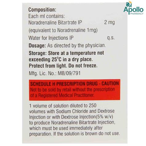 Adrenor Injection 2 ml Price, Uses, Side Effects, Composition - Apollo ...