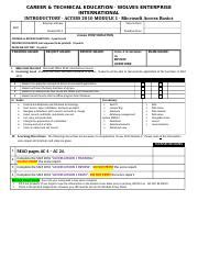 Access Module 1 Tutorial 的图像结果