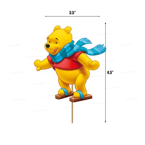 PSI Winnie the Pooh Theme Cup Cake Topper | Kids birthday party – Party ...