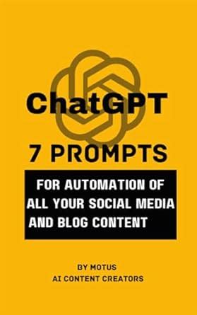 7 Ultimate ChatGPT Prompts to copy/ Prompt for Posts and Scripts from ...