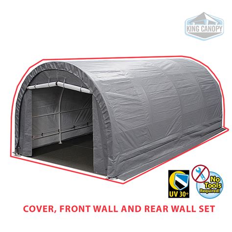 King Canopy 10 ft x 20 ft Silver Dome Carport Garage India | Ubuy