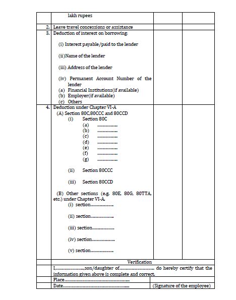 Investment Declaration Guide - Form 12BB | How to Fill Form 12BB ...