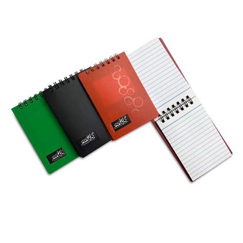 Notex Wirebound Mini Notebook Multicolored Plastic (PVC) Cover Top ...