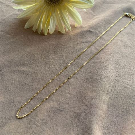 Gold-Plated Plain Link Chain | 92.5 Silver Adjustable