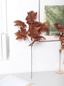 1pc 65cm Artificial Maple Leaf Branch For Autumn Farmhouse, Dining Room ...