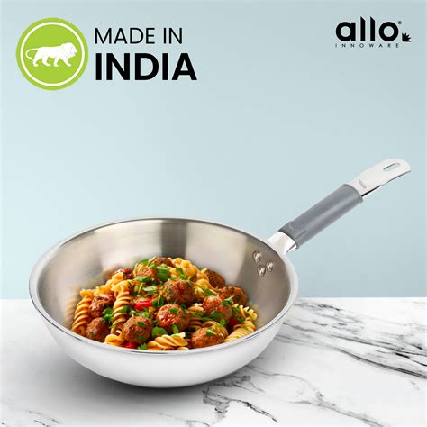 1.5L Allo CookSafe TriPly Wok | Stainless Steel | Induction Friendly ...