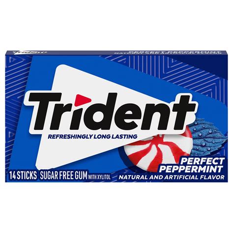 Trident Perfect Peppermint Sugar Free Chewing Gum - Shop Gum & mints at ...