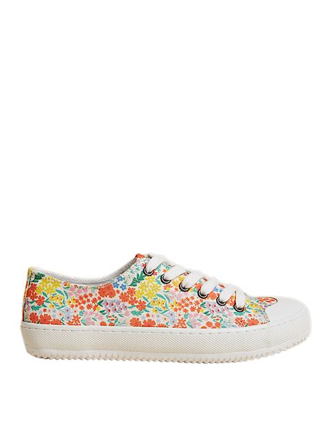 Buy Canvas Lace Up Printed Trainers at Marks & Spencer