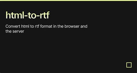 Image result for Convert RTF to HTML