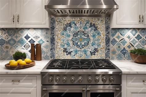 Premium Photo | Moroccan Tile Backsplash Accent