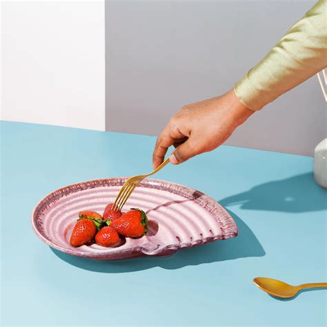 Sarvottam Ceramics Serving Shell Platter Amalfiee_Ceramics – Amalfiee ...