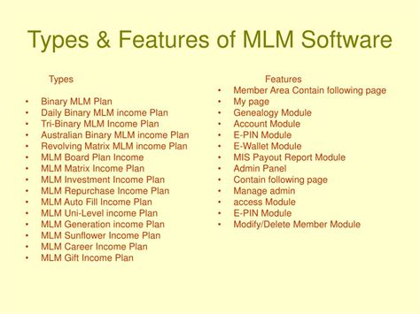 Image result for Types of MLM